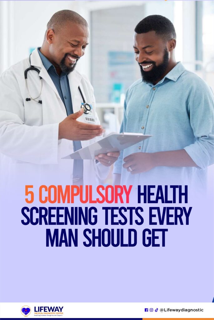 health screening tests for men